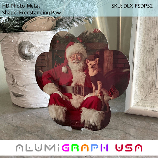 Freestanding Paw Shape Photo-Metal