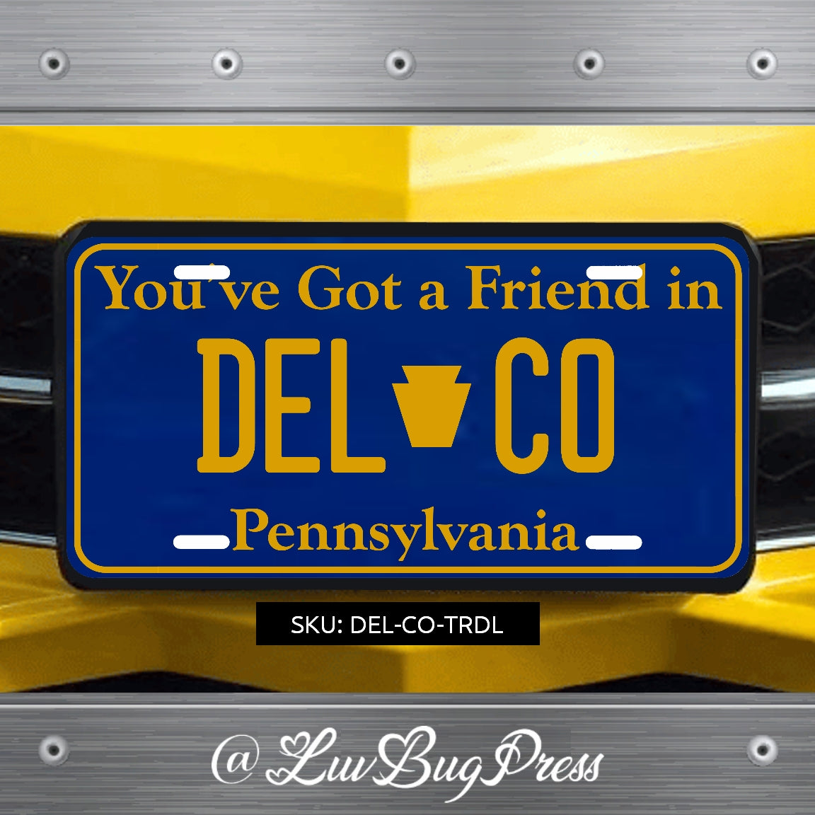 You Have a Friend in DELCO License Plate Series
