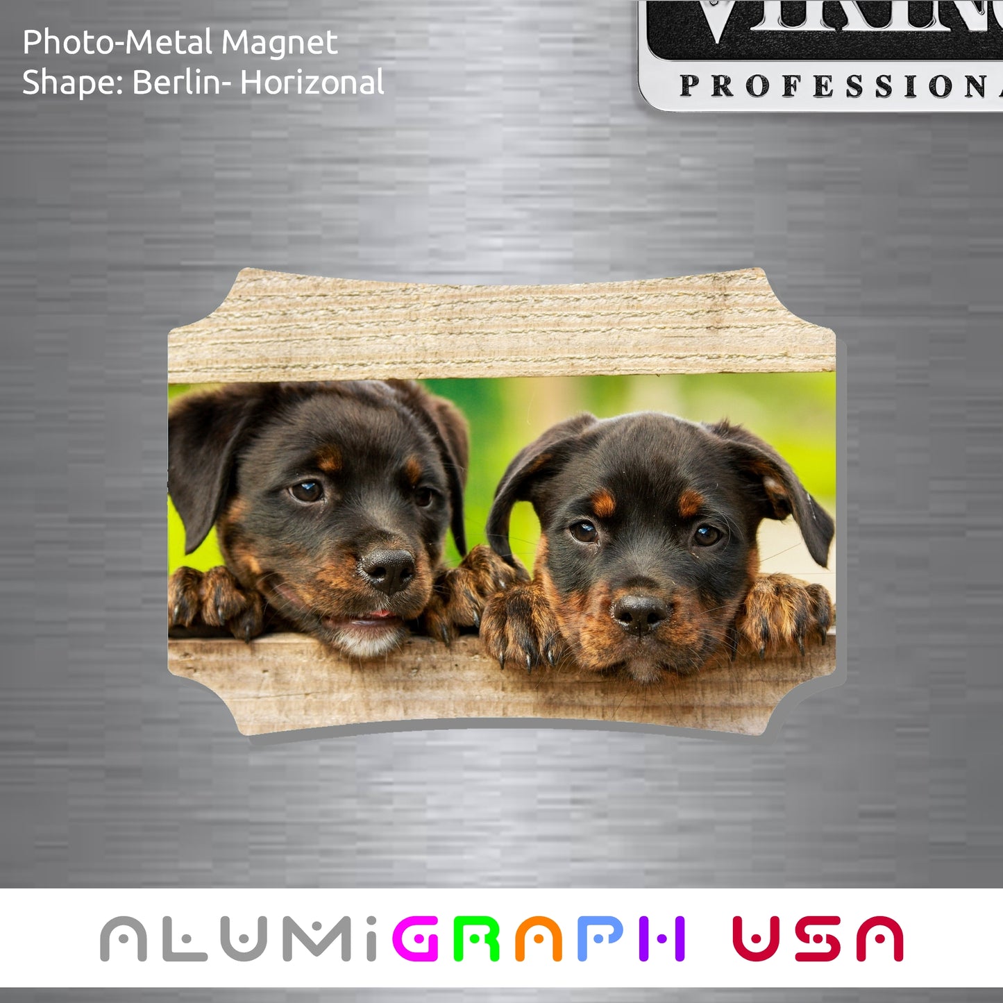 Berlin - Horizonal Photo-Metal Magnet