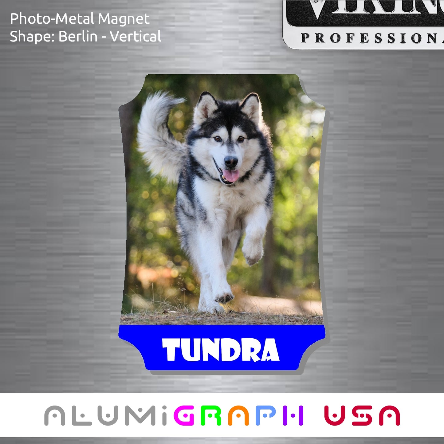 Berlin - Vertical Photo-Metal Magnet