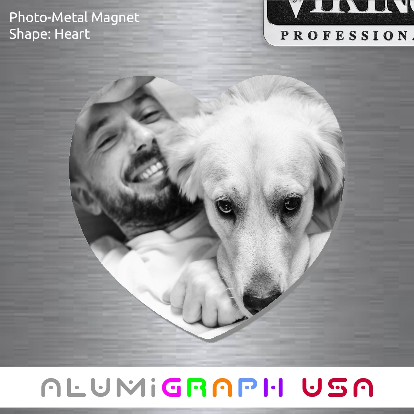 Heart Photo-Metal Magnet
