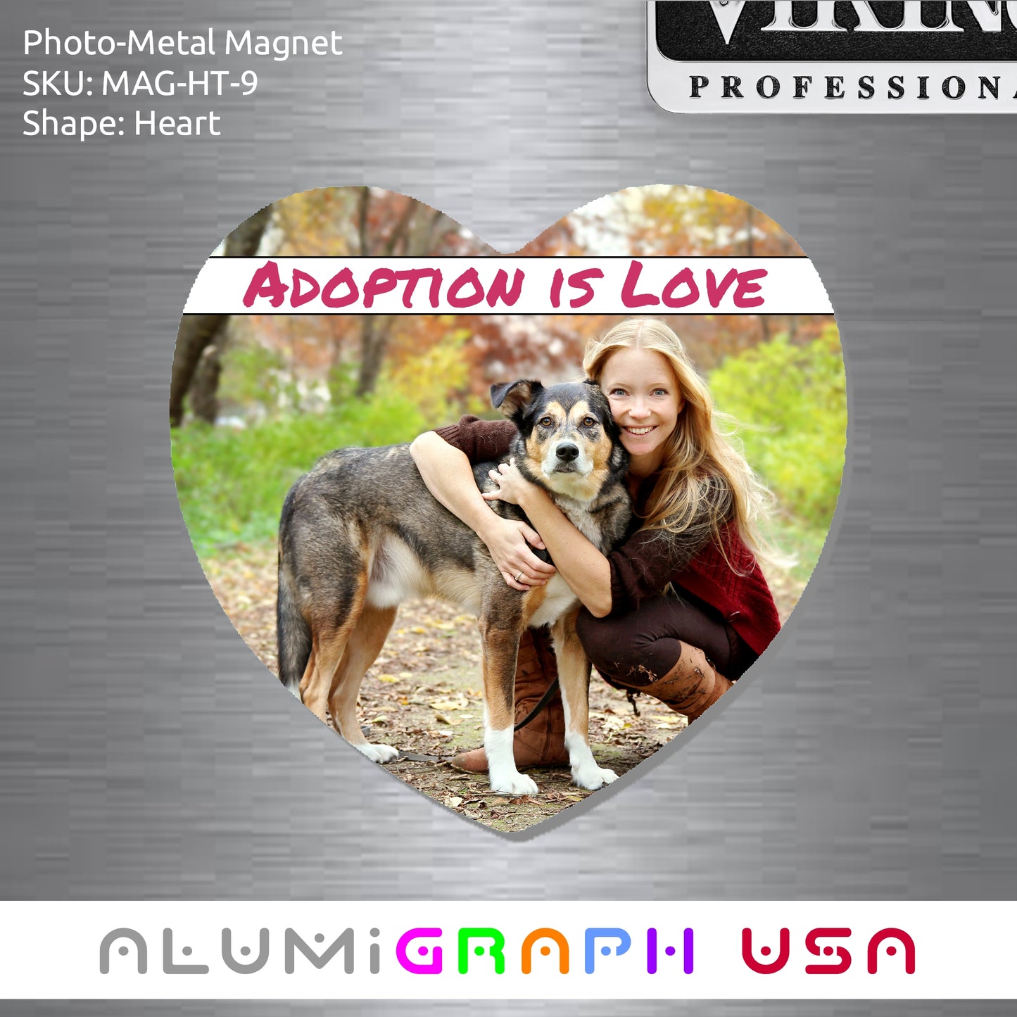 Heart Photo-Metal Magnet