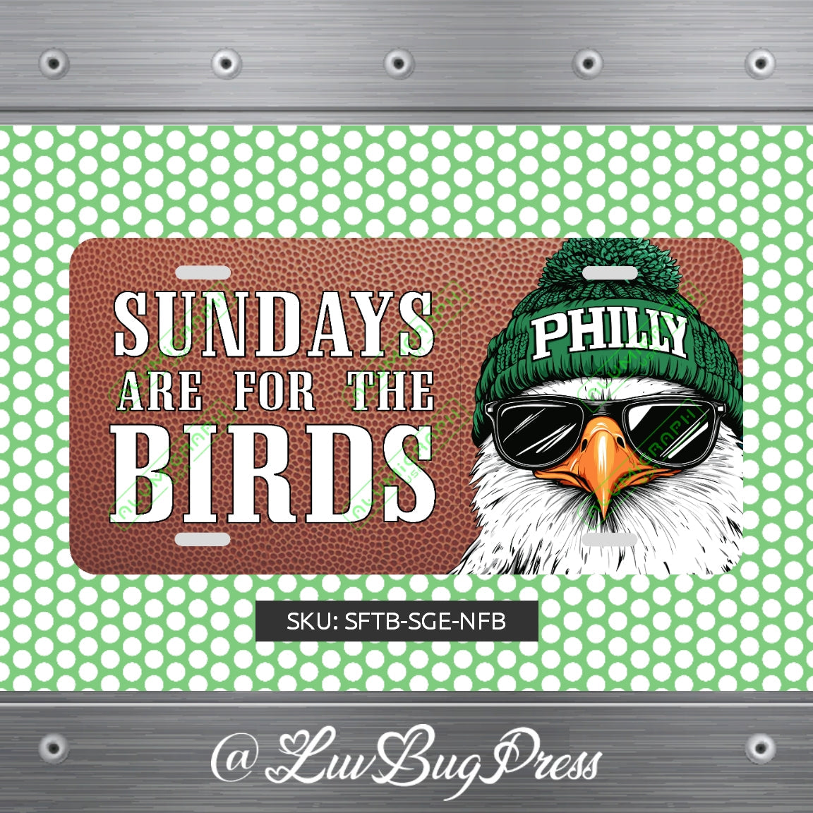 Eagles License Plate: Sundays are for the Birds!