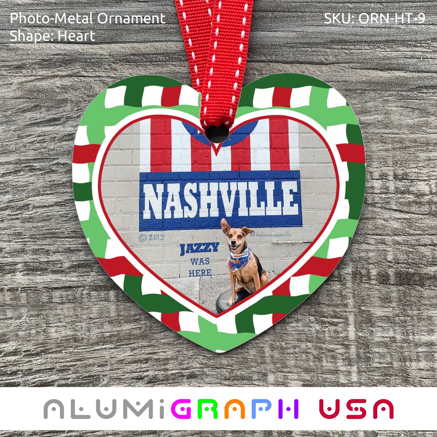 Heart Photo-Metal Ornament