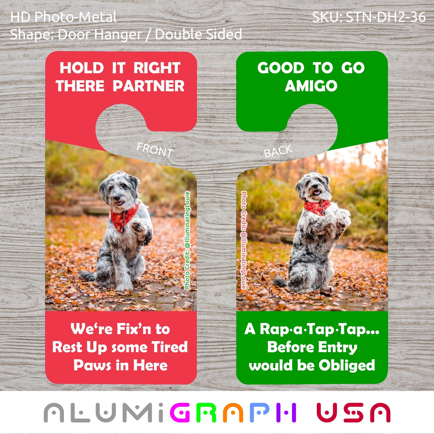 Novelty Photo-Metal Door Hanger