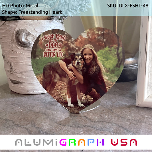 Freestanding Heart Shape Photo-Metal