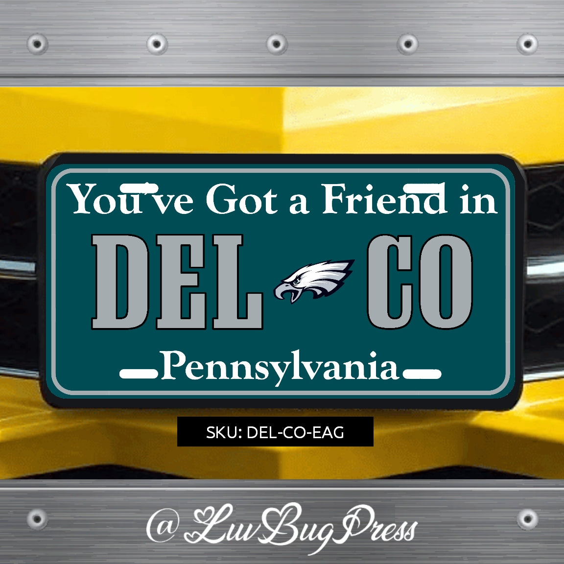 You Have a Friend in DELCO License Plate Series