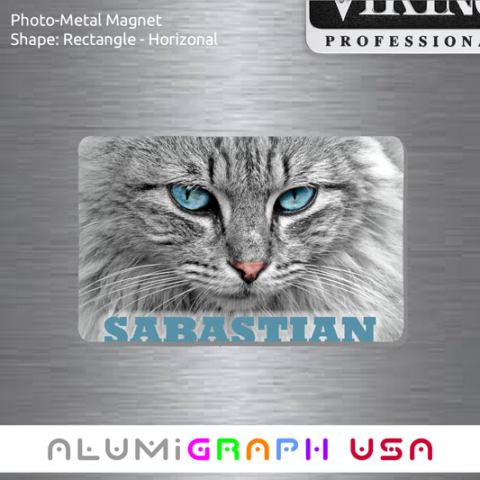 Rectangle - Horizonal Photo-Metal Magnet