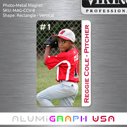 Rectangle - Vertical Photo-Metal Magnet