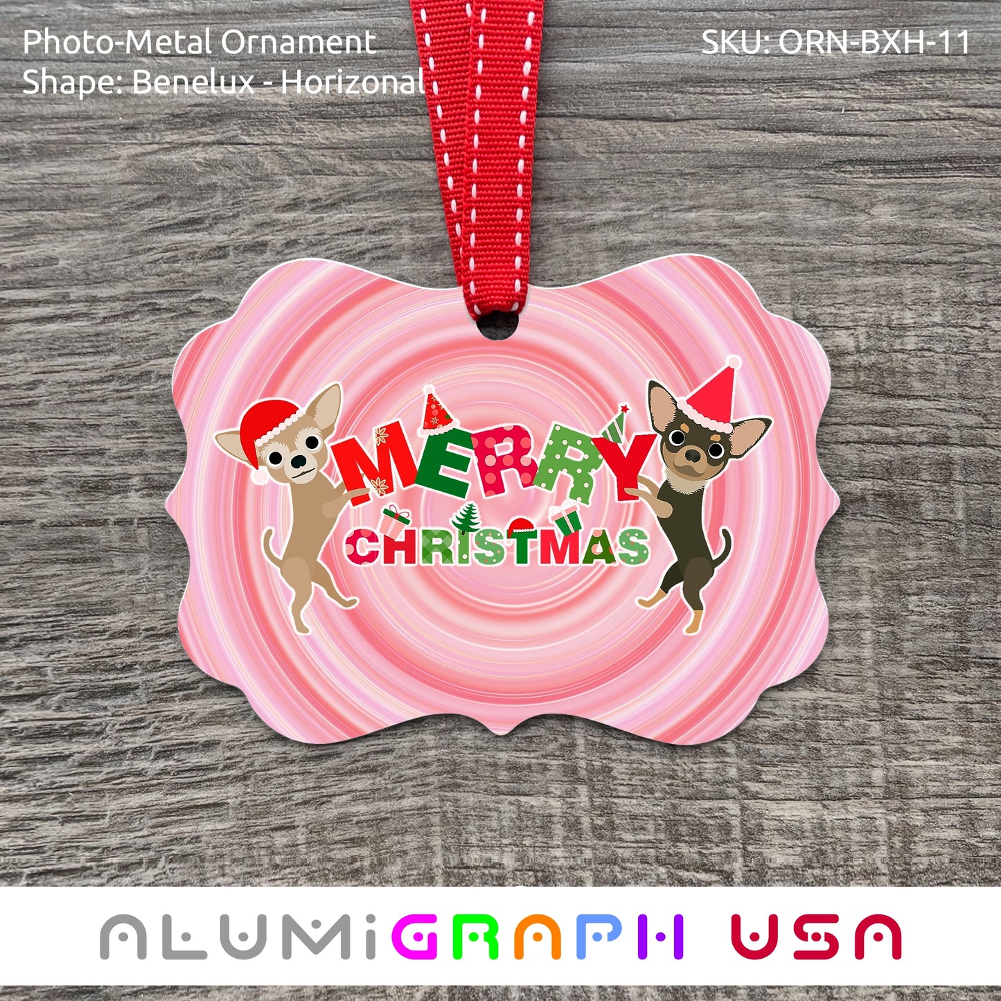 Benelux - Horizonal Photo-Metal Ornament